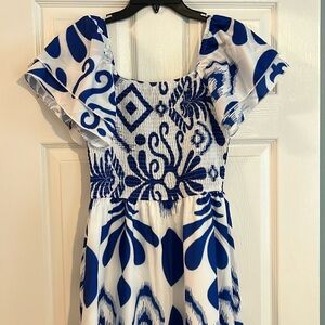 Smocked maxi dress